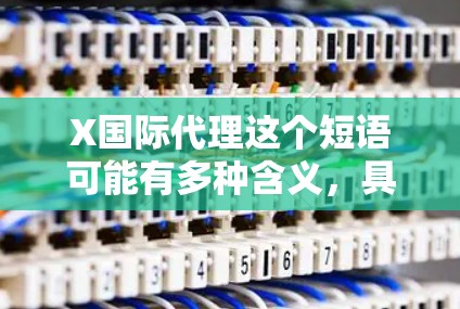 X国际代理这个短语可能有多种含义，具体取决于上下文。以下是一些可能的解释