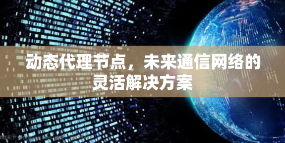动态代理节点,未来通信网络的灵活解决方案 动态代理节点,未来通信网络的灵活解决方案