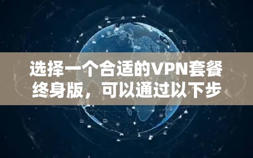 选择一个合适的VPN套餐终身版，可以通过以下步骤来实现