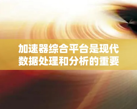 加速器综合平台是现代数据处理和分析的重要工具，尤其在高性能计算需求的领域中。以下是对加速器综合平台的详细分析和总结