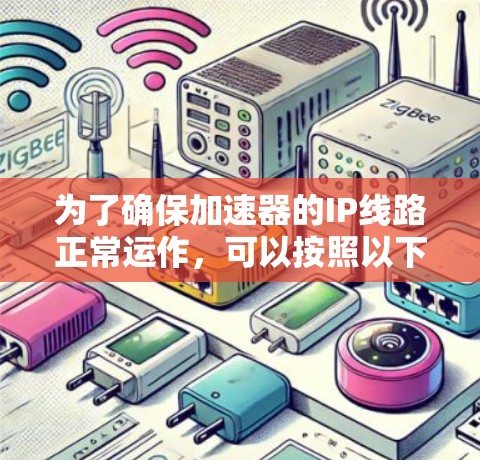 为了确保加速器的IP线路正常运作，可以按照以下步骤进行测试