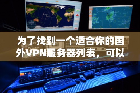 为了找到一个适合你的国外VPN服务器列表，可以按照以下步骤操作