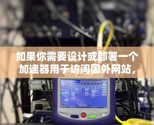 如果你需要设计或部署一个加速器用于访问国外网站，可以考虑以下方案。这可能涉及到使用内容分发网络（CDN）缓存服务器或其他加速技术来提高访问速度和稳定性